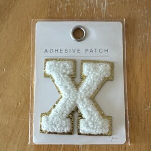 Gold and White Adhesive Patch